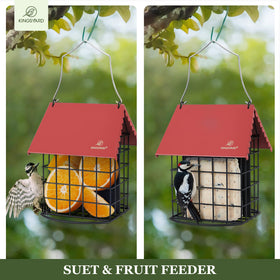 Kingsyard double-suet capacity makes refilling quick and minimal maintenance.