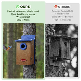 Kingsyard ventilation holes bottom promote healthy airflow for nesting birds.