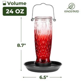 Kingsyard 24-ounce capacity reduces frequent refilling.