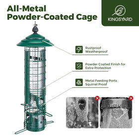 Kingsyard weatherproof all metal construction withstands elements
