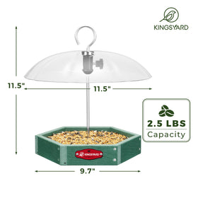 Kingsyard weatherproof recycled plastic construction resists fading and sun exposure in all seasons.