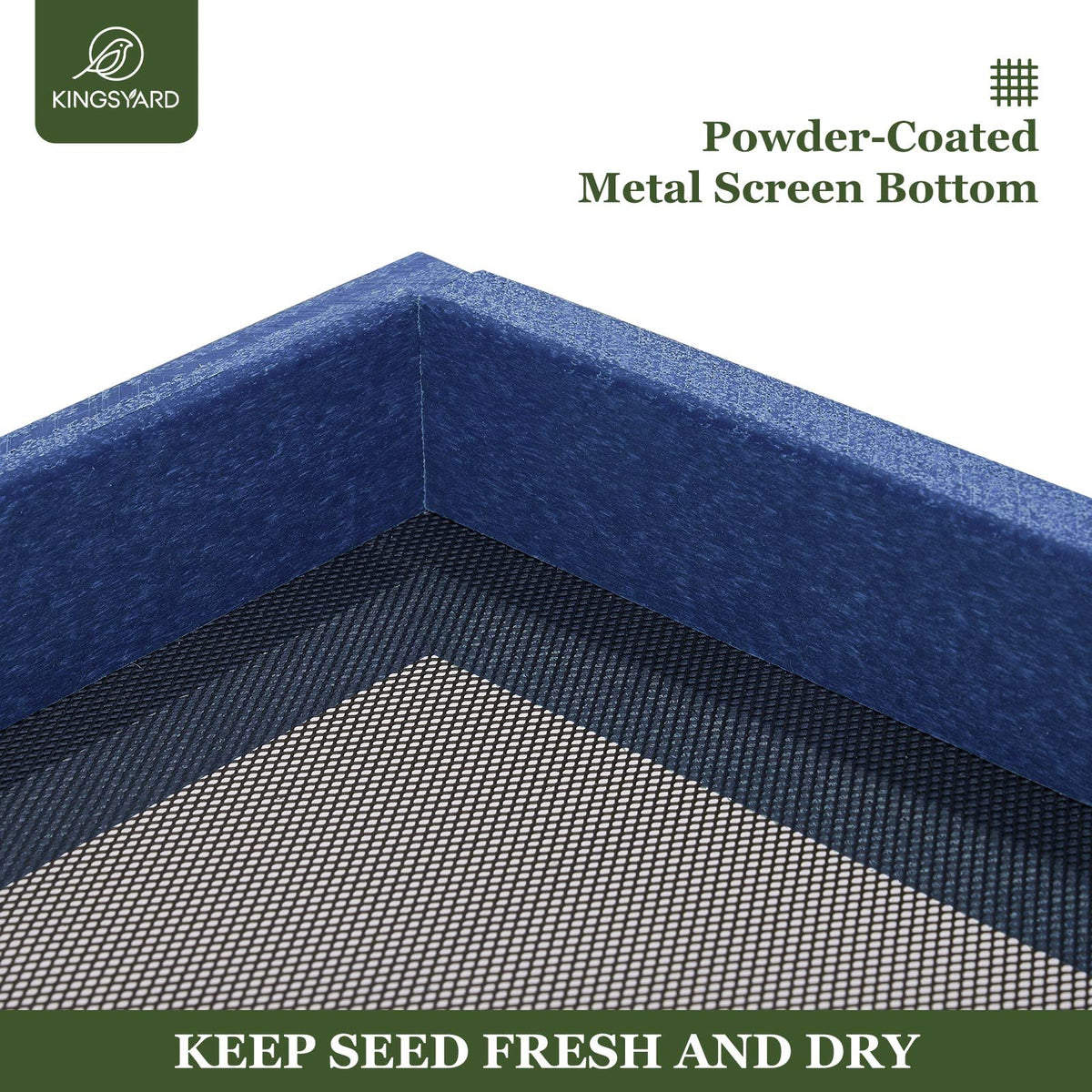 Kingsyard weatherproof recycled plastic construction resists rain, snow, and sun