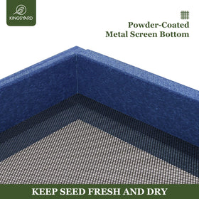 Kingsyard weatherproof recycled plastic construction resists rain, snow, and sun
