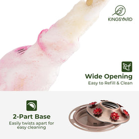 Wide-mouth bottle makes filling and cleaning quick and easy outdoors.