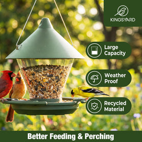 Kingsyard seed guard reduces spills for a cleaner yard during feeding