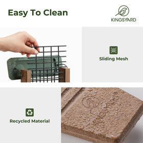 Kingsyard woodpecker-friendly tail-pro feeding grip for secure balance.