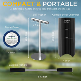 KINGTOP carbon steel blade delivers durable, long-lasting hole digging.