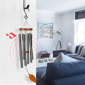 Kingtto Outdoors wind chimes in garden display creating a calm focal point.