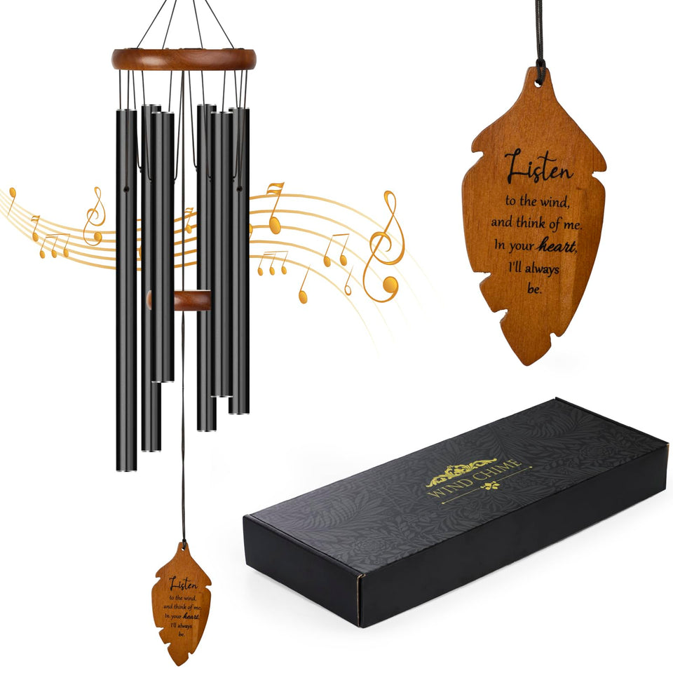 Kingtto Outdoors wind chimes with silver ring close-up for durable outdoor display.