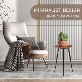 KINNARY mid-century plant table stand adds style to living rooms and corners
