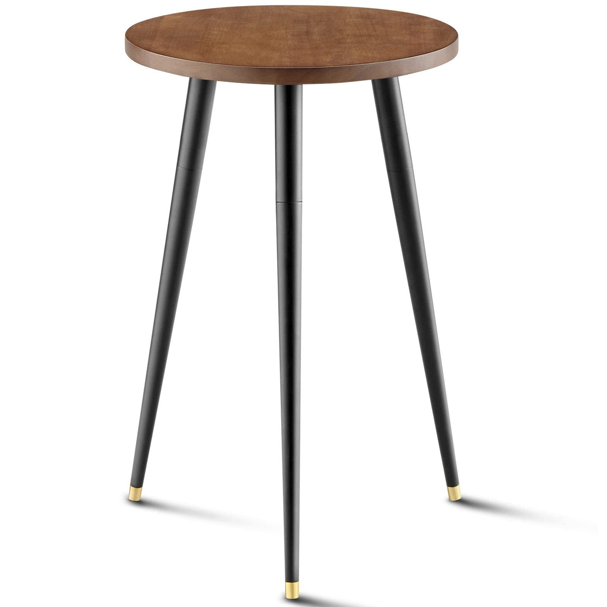 KINNARY tall plant stand indoor with walnut top elevates greenery and saves space