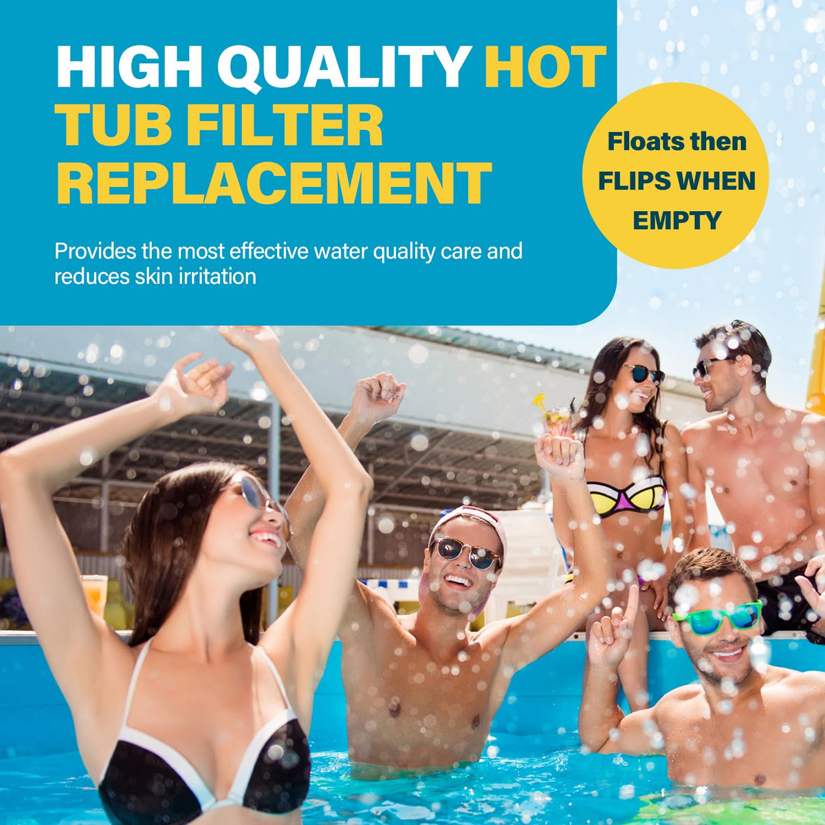 Kintillate hot tub cartridge close-up highlighting durable construction.