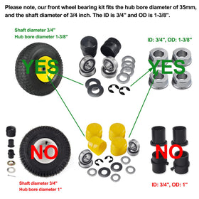 KINTLE 9040H hub cap retaining washers secure wear parts.