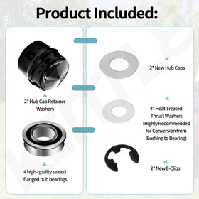KINTLE 9040H sealed hub bearings four-pack improves longevity.