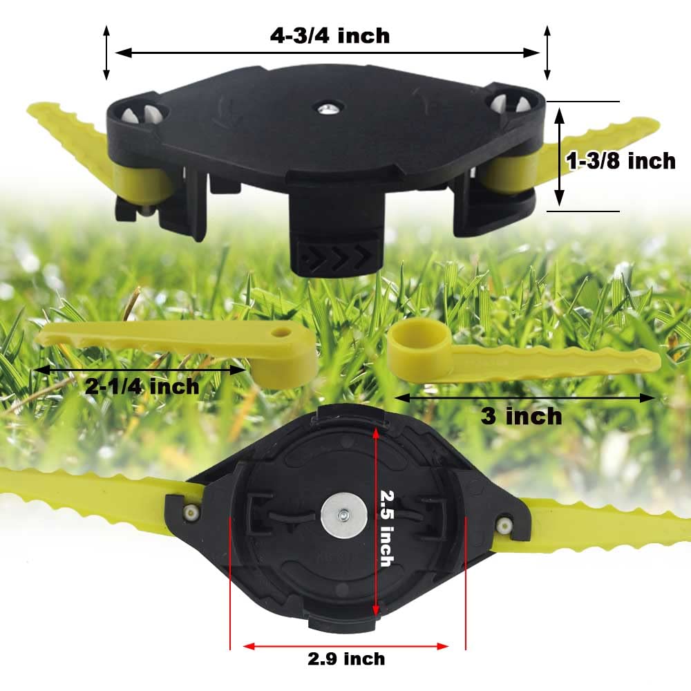 KINTLE AC052N1 fixed-line bladed head ready for heavy trimming