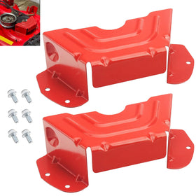 KINTLE deck spindle guard cover in red protecting the pulley area from debris.