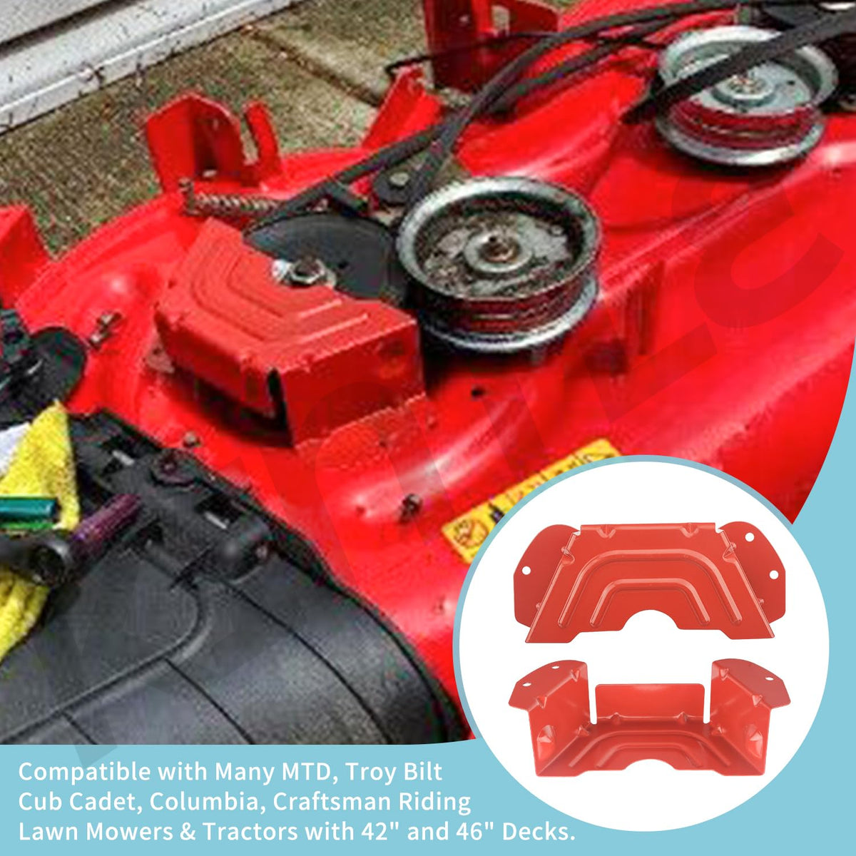 KINTLE guard cover designed for MTD, Troy-Bilt, and Craftsman riders.