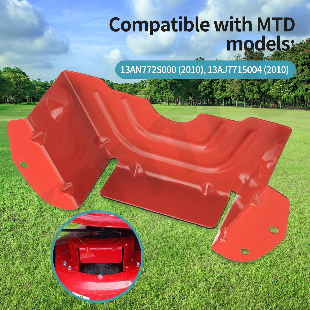 KINTLE red guard cover fits 42-46 inch decks with durable construction.