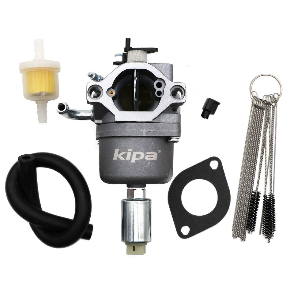 KIPA carburetor front view improves easy starts and precise fuel control.