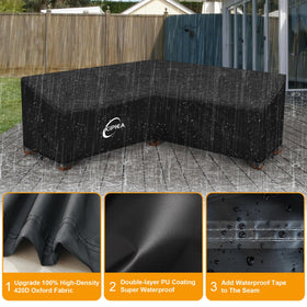 Kipiea 420D Oxford fabric highlights tear resistance and UV protection.
