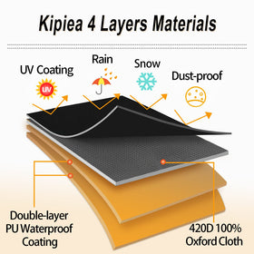 Kipiea adjustable drawstrings ensure a snug, secure fit on windy days.