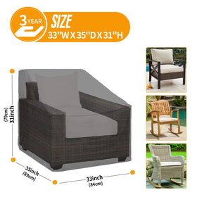 Kipiea chair covers with windproof buckles keep the cover secure in strong gusts