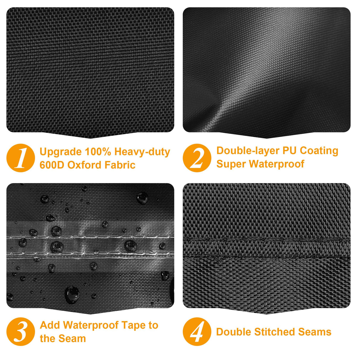 Kipiea cover showing sealed seams for waterproof protection