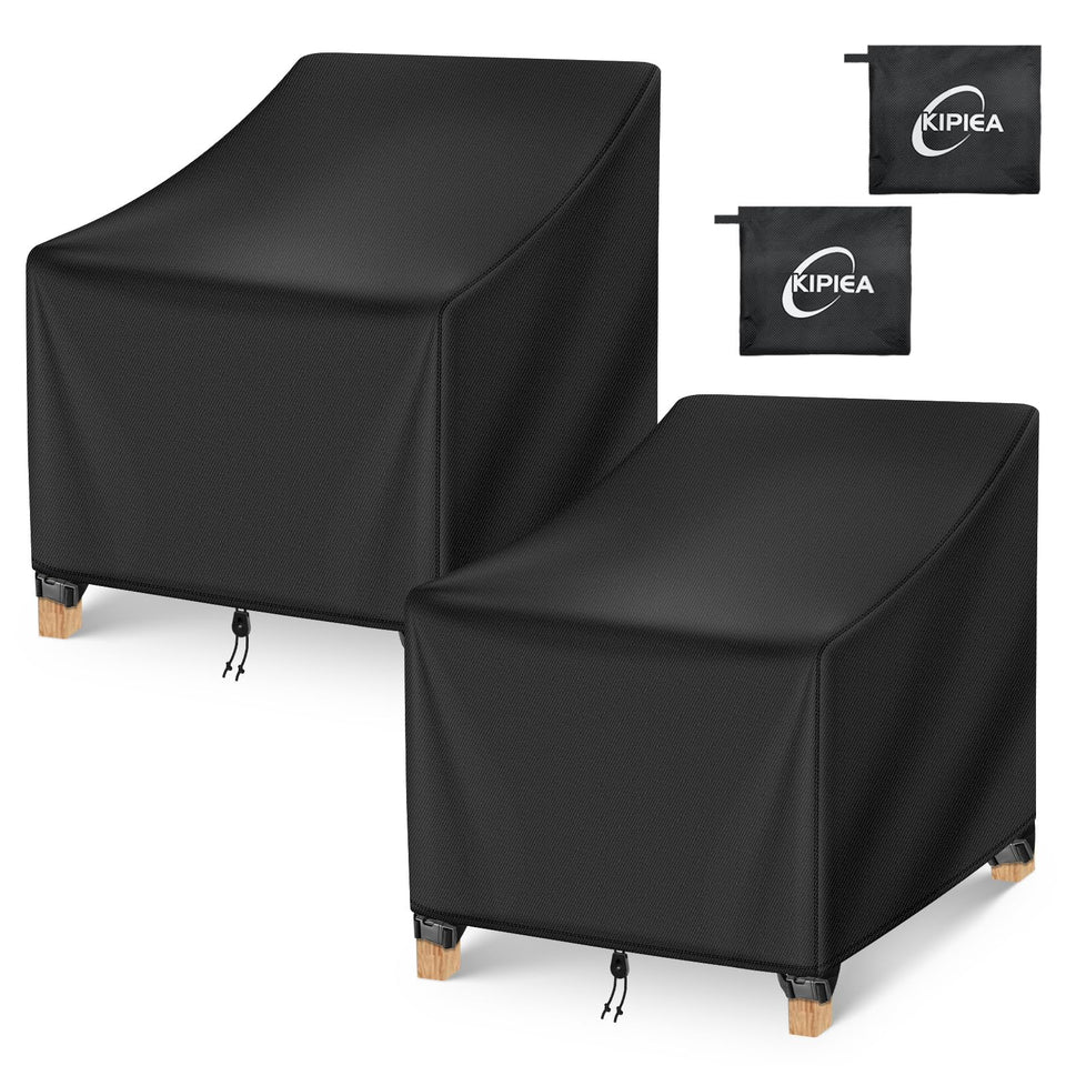 Kipiea patio chair covers protect furniture from rain and sun during winter