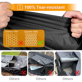 Kipiea cover with adjustable drawstrings ensures a snug, secure fit