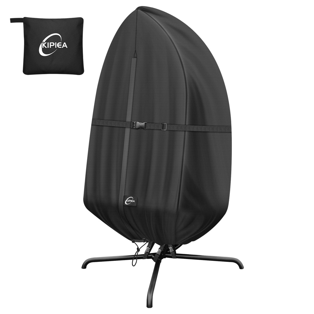 Kipiea patio egg chair cover waterproof fabric shields your chair from rain and moisture.