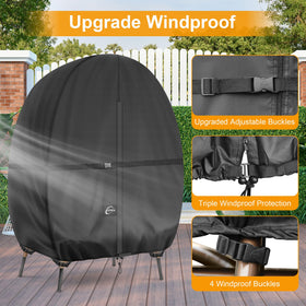Kipiea universal size fits up to 80 inches wide for most double chairs.