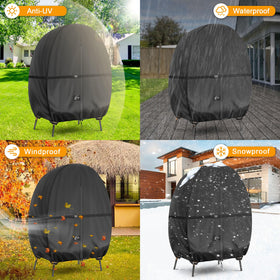 Kipiea wind buckles and drawstrings lock the cover tight.