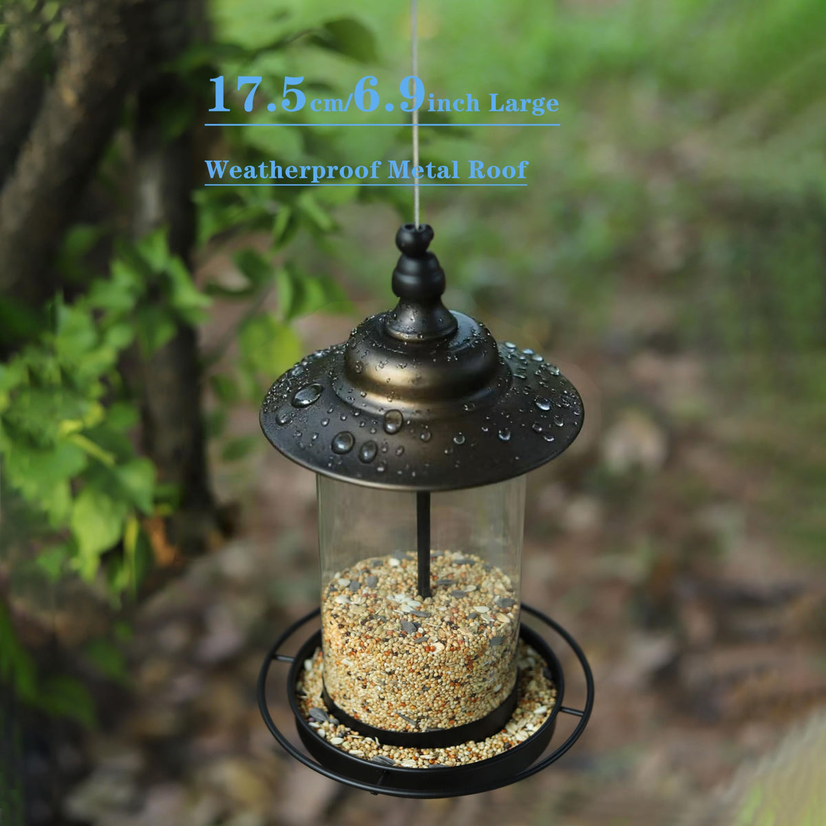 KiRuan Deco anti-squirrel hang wire prevents theft while birds feed