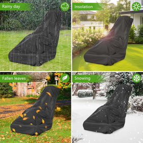 KISEER Outdoors lawn mower cover fits most walk-behind models for versatile use.