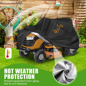 KISEER Outdoors UV protection helps prevent fading on mower surfaces.