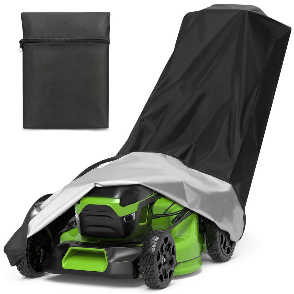 KISEER Outdoors lawn mower cover waterproof shields your mower from rain, sun, and dust.