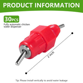KISEER 30-pack packaging for bulk poultry nipple drinkers