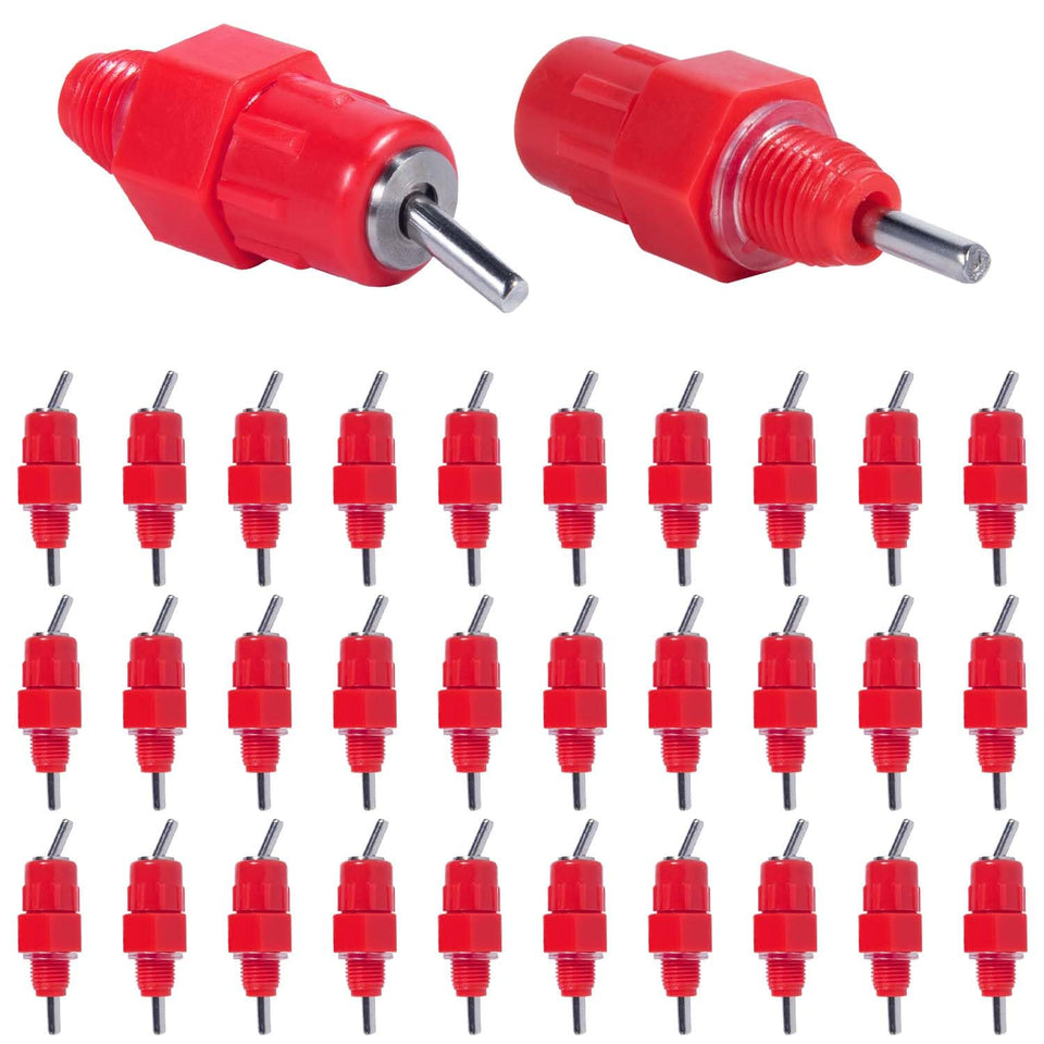 KISEER water nipple drinker close-up highlighting compact design for poultry hydration