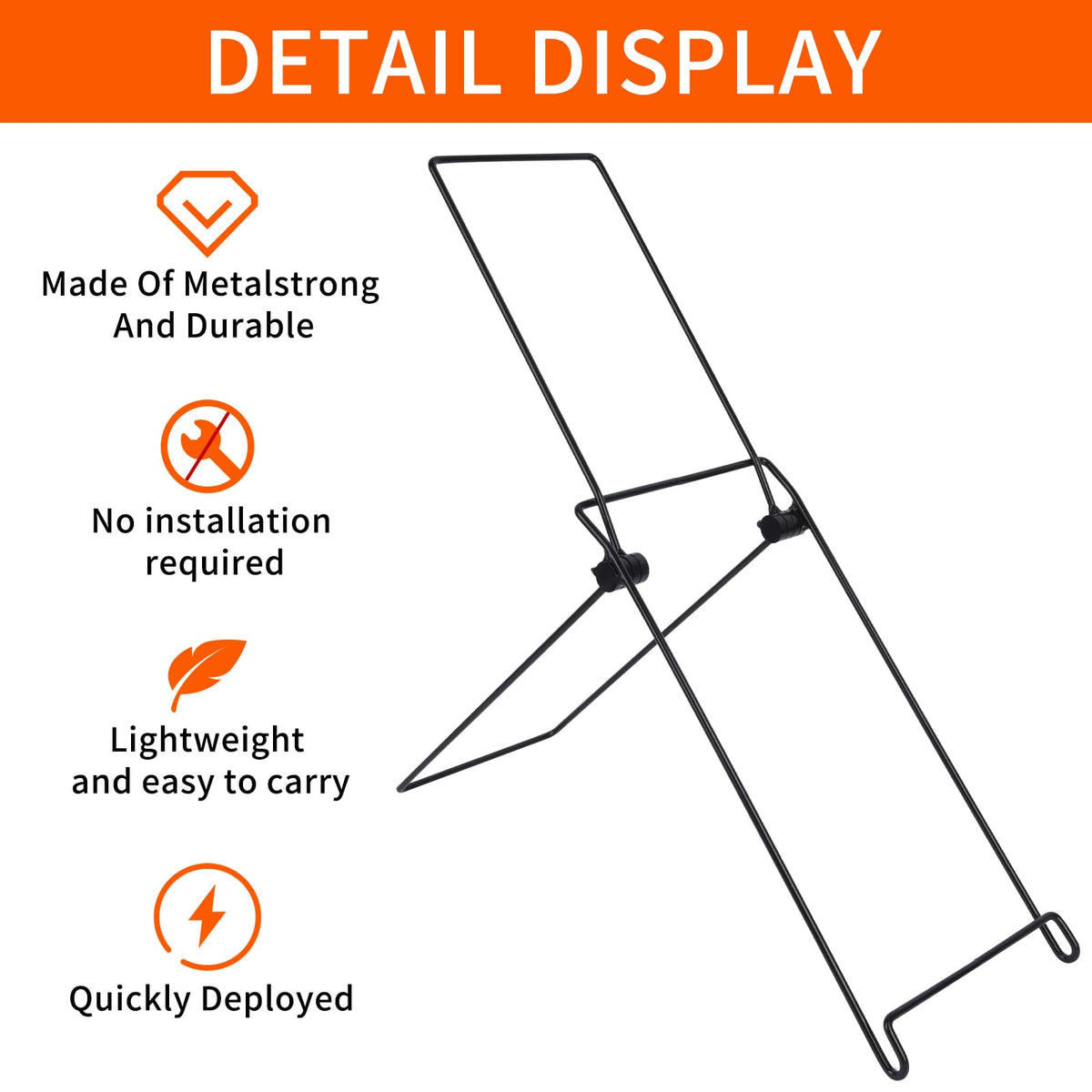 KishYa metal-frame stand ready on site with quick setup.