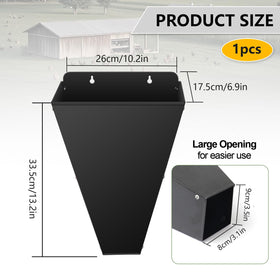 Kisotay bottom opening detail reduces flapping and splatter risk