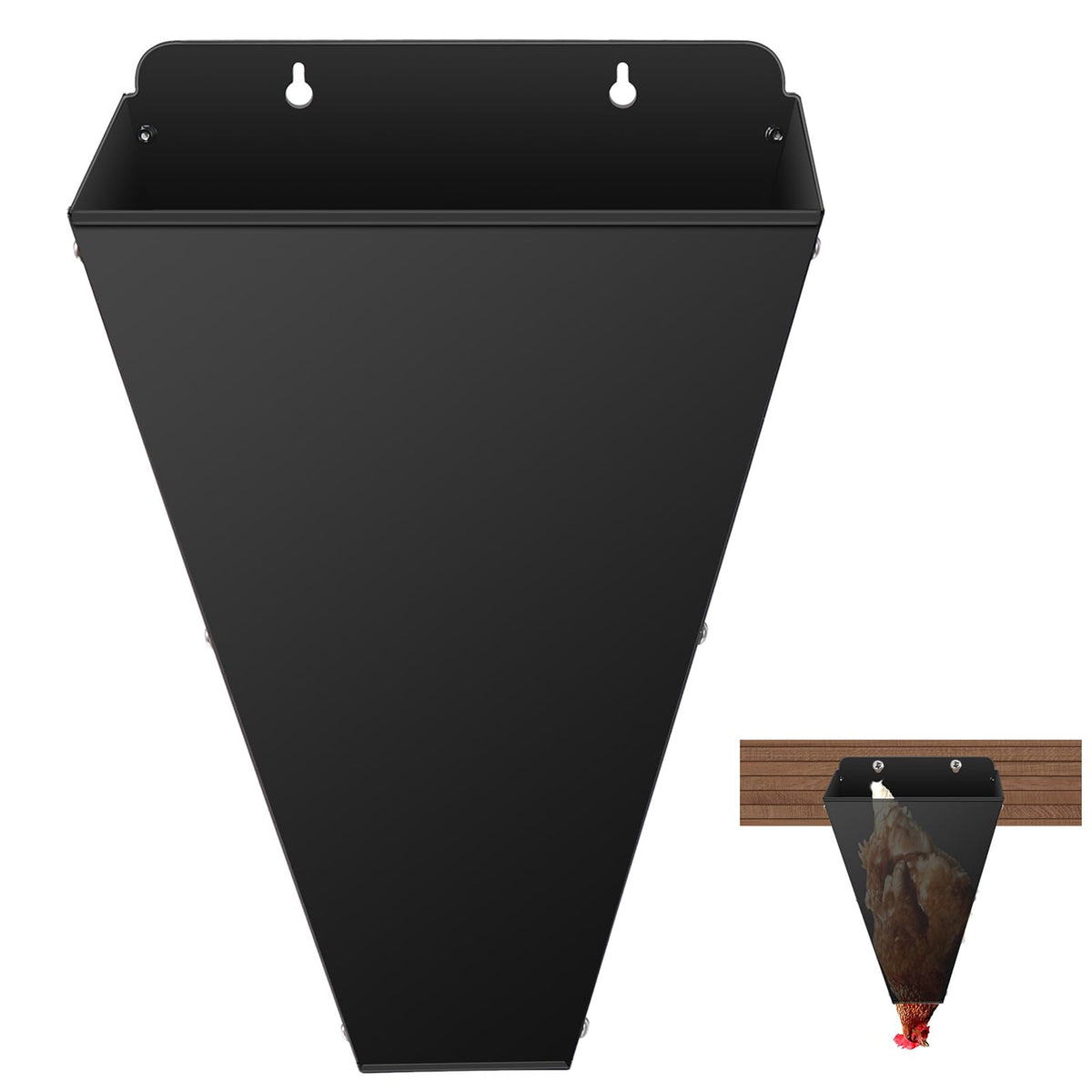 Kisotay medium poultry cone top view shows efficient processing