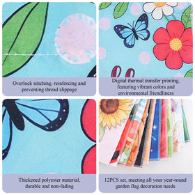 KissDate fall garden flag, cozy motifs and durable fabrics for autumn yards.