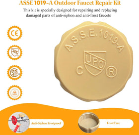 KISYONGUS ASSE 1019-A components laid out with teflon tape for secure connections