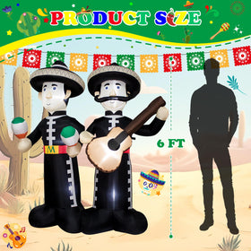 KITBONIS outdoor-indoor mariachi inflatable decor suits any party.