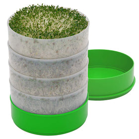 KITCHEN CROP deluxe seed sprouter with four trays for home sprouts.