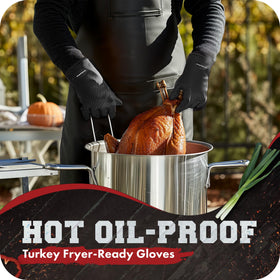 Kitchen Perfection 11-inch gloves offer comfortable insulation during long cooks.
