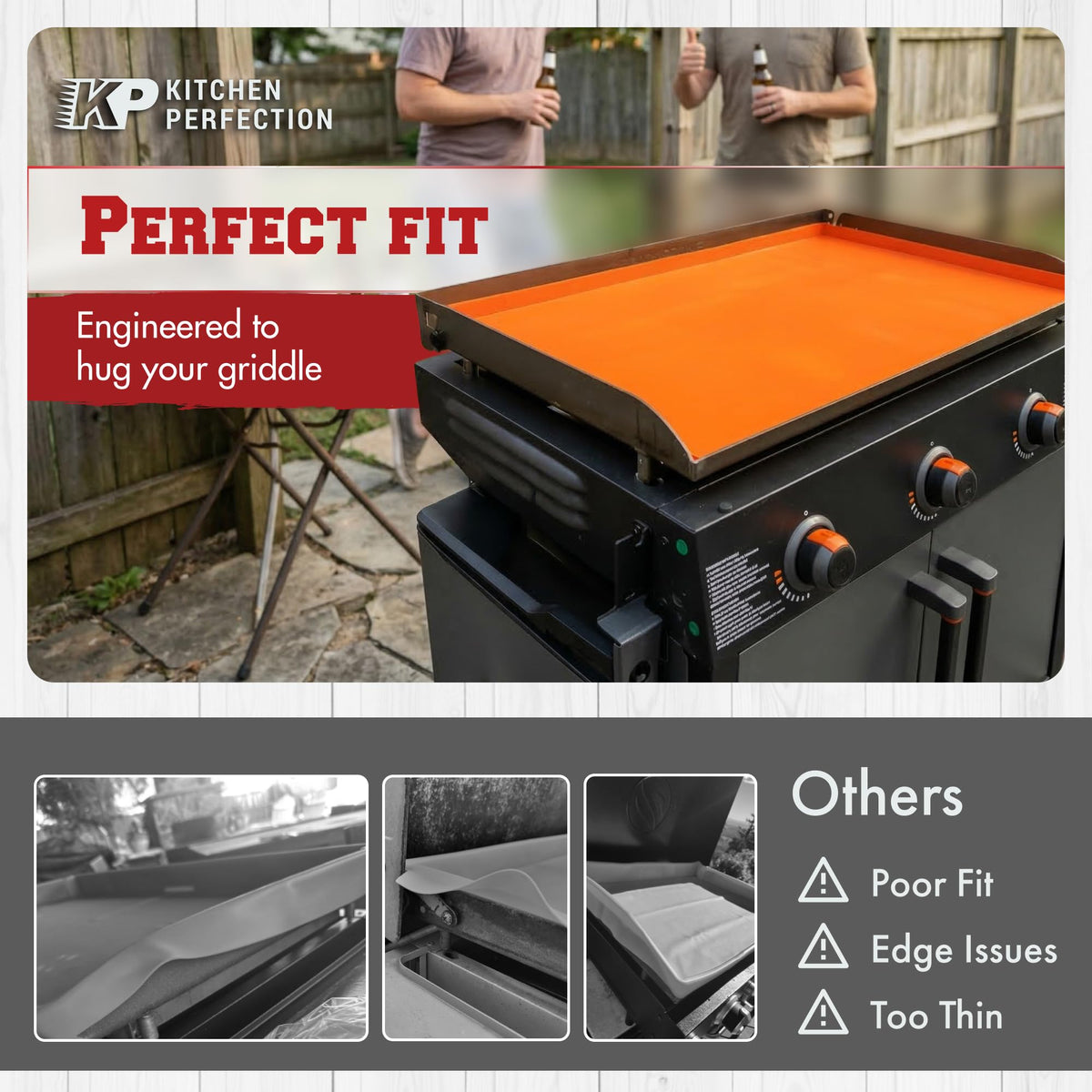 Kitchen Perfection bonus ebooks included, great for grills and outdoor cooking enthusiasts.