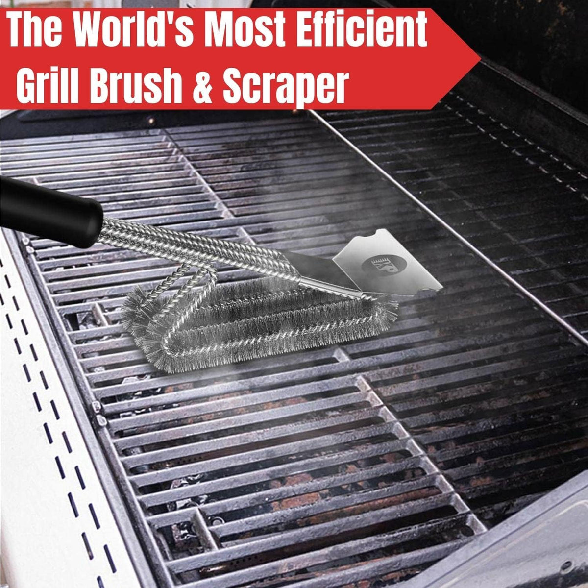Kitchen Perfection Bristle-free design prevents loose wires during brushing sessions.