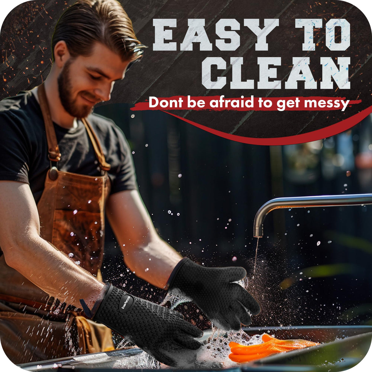 Kitchen Perfection gloves protect hands on Traeger, Weber, and other grills.