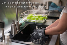 Kitchen Perfection gloves interior waterproof layer for spill protection
